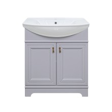 Лувр - 75 Тумба напольная, серая О