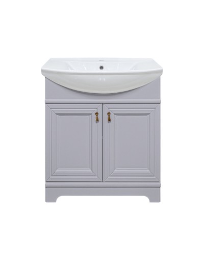 Лувр - 75 Тумба напольная, серая О