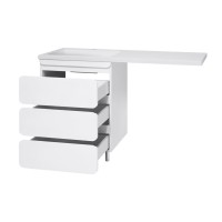 Чегет - 70 Тумба напольная 3 ящ. под стиральную машину, белая