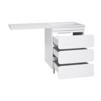 Чегет - 70 Тумба напольная 3 ящ. под стиральную машину, белая