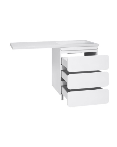 Чегет - 70 Тумба напольная 3 ящ. под стиральную машину, белая