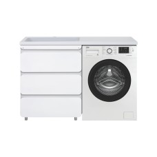 Чегет - 70 Тумба напольная 3 ящ. под стиральную машину, белая