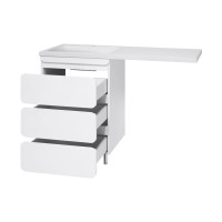 Чегет - 55 Тумба напольная 3 ящ. под стиральную машину, белая