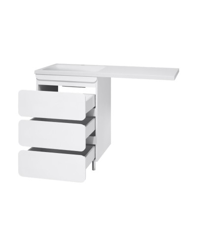 Чегет - 55 Тумба напольная 3 ящ. под стиральную машину, белая