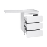 Чегет - 55 Тумба напольная 3 ящ. под стиральную машину, белая