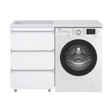 Чегет - 55 Тумба напольная 3 ящ. под стиральную машину, белая