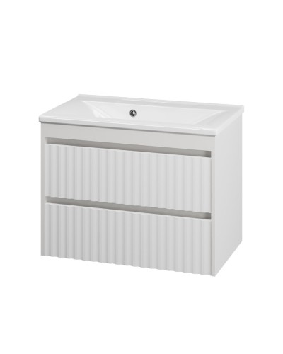 BALATON - 75 Тумба подвесная с 2 ящ., белый