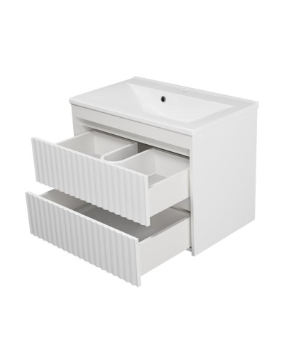 BALATON - 75 Тумба подвесная с 2 ящ., белый