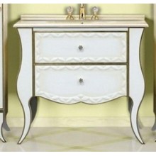 Анжелика - 80 Тумба бежевая сусальное золото с 2 ящ./столешница