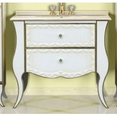 Анжелика - 80 Тумба бежевая сусальное золото с 2 ящ./столешница