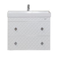 Valencia - 80 Тумба ПОДВЕСНАЯ с 2 ящ. белая