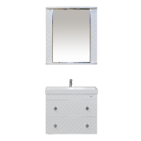 Valencia - 80 Тумба ПОДВЕСНАЯ с 2 ящ. белая