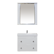 Valencia - 80 Тумба ПОДВЕСНАЯ с 2 ящ. белая