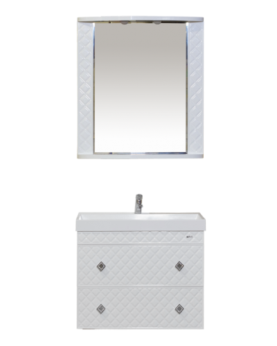 Valencia - 80 Тумба ПОДВЕСНАЯ с 2 ящ. белая