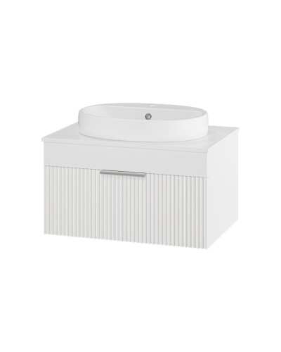 ENFIDA - 70 Тумба подвесная белая мат. эмаль 1 ящ.  (Энфида)