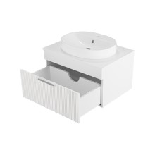 ENFIDA - 70 Тумба подвесная белая мат. эмаль 1 ящ.  (Энфида)