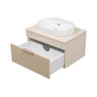 ENFIDA - 70 Тумба подвесная бежевая мат. эмаль 1 ящ.  (Энфида)