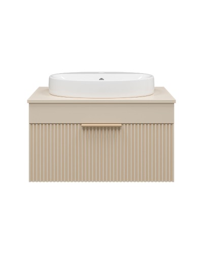 ENFIDA - 70 Тумба подвесная бежевая мат. эмаль 1 ящ.  (Энфида)