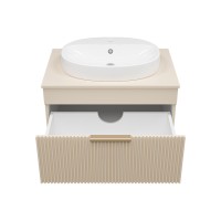 ENFIDA - 70 Тумба подвесная бежевая мат. эмаль 1 ящ.  (Энфида)