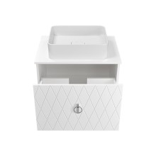 Манго - 65 Тумба подвесная 1 ящ белая эмаль глянец