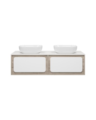 Дубль - 150 Тумба подвесная комбинированная 2 ящ.