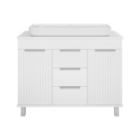 ENFIDA -100 Тумба напольная 3 ящ. белая мат. эмаль (Энфида)