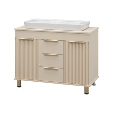 ENFIDA -100 Тумба напольная 3 ящ. бежевая мат. эмаль (Энфида)