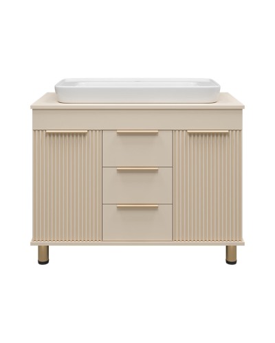 ENFIDA -100 Тумба напольная 3 ящ. бежевая мат. эмаль (Энфида)