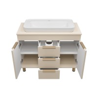 ENFIDA -100 Тумба напольная 3 ящ. бежевая мат. эмаль (Энфида)