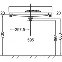 Тумба арлингтонгский дуб 60 см Jacob Delafon Rythmik EB1306-E70