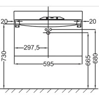 Тумба арлингтонгский дуб 60 см Jacob Delafon Rythmik EB1307-E70