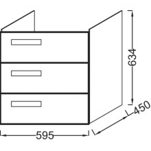 Тумба арлингтонгский дуб 60 см Jacob Delafon Rythmik EB1307-E70