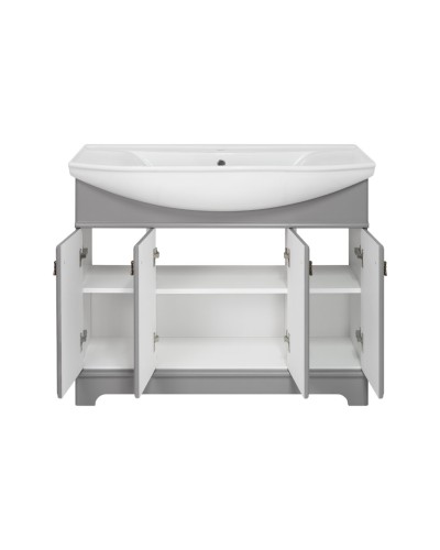 Лувр -105 Тумба напольная, серая