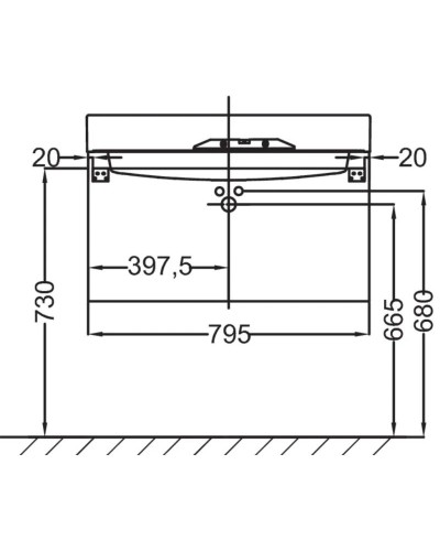Тумба малиновый глянец 79,5 см Jacob Delafon Rythmik EB1309-R3