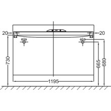 Тумба белый глянец 119,5 см Jacob Delafon Rythmik EB1305-G1C