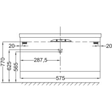 Тумба белый глянец 57,5 см Jacob Delafon Replay EB1045-G1C