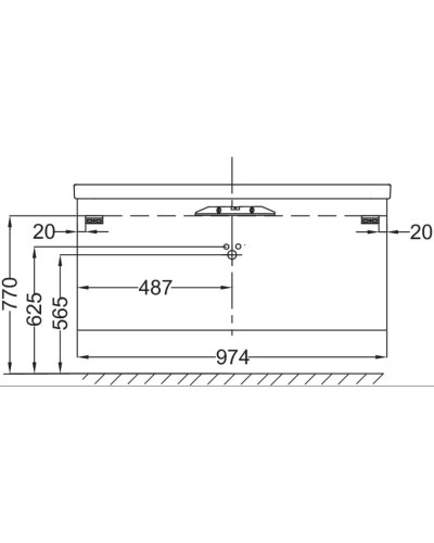 Тумба малиновый глянец 97,4 см Jacob Delafon Replay EB1047-R3