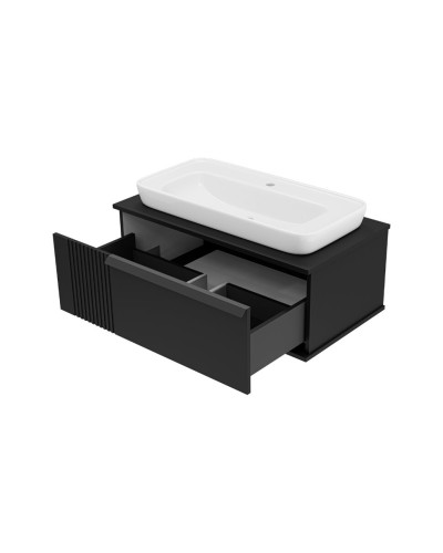 SAVOY - 90 Тумба подвесная с 1 ящ. черный