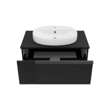 SAVOY - 80 Тумба подвесная с 1 ящ. черный