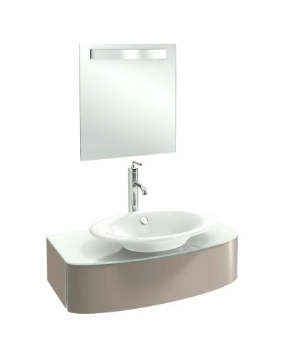 Тумба серый титан глянец 83 см Jacob Delafon Presquile EB1106-N21