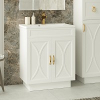 Амбра - 70 тумба прямая белая