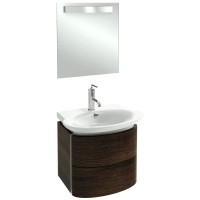 Тумба палисандр шпон 50 см 2 ящика Jacob Delafon Presquile EB1102-V13