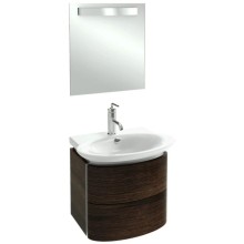 Тумба палисандр шпон 50 см 2 ящика Jacob Delafon Presquile EB1102-V13