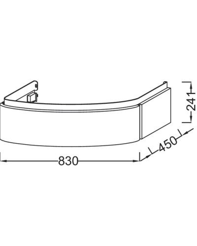 Тумба белый глянец 83 см  Jacob Delafon Presquile EB1100-G1C