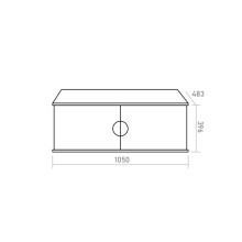 RICHARD -105 Тумба подвесная 2 дв. белый/черный
