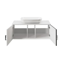 RICHARD -105 Тумба подвесная 2 дв. белый/черный