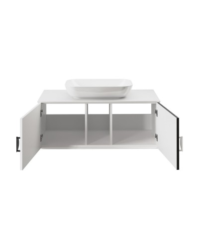 RICHARD -105 Тумба подвесная 2 дв. белый/черный