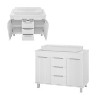 ENFIDA -100 Тумба напольная 3 ящ. белая мат. эмаль (Энфида)