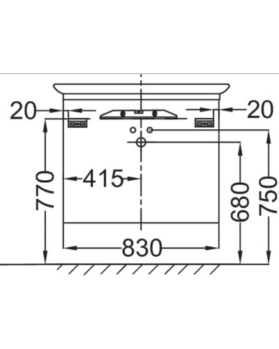 Тумба белый глянец 83 см Jacob Delafon Presquile EB1104-G1C
