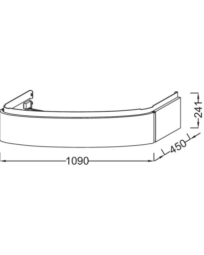 Тумба белый глянец 109 см Jacob Delafon Presquile EB1101-G1C